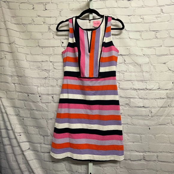 KATE SPADE - Mainline Sunset Stripe Jacquard Dress - Picture 2 of 8